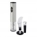 Pino electric wine opener with wine tools, Silver