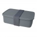 Dovi 800 ml recycled plastic lunch box, Grey Dovi 800 ml recycled plastic lunch box, Grey