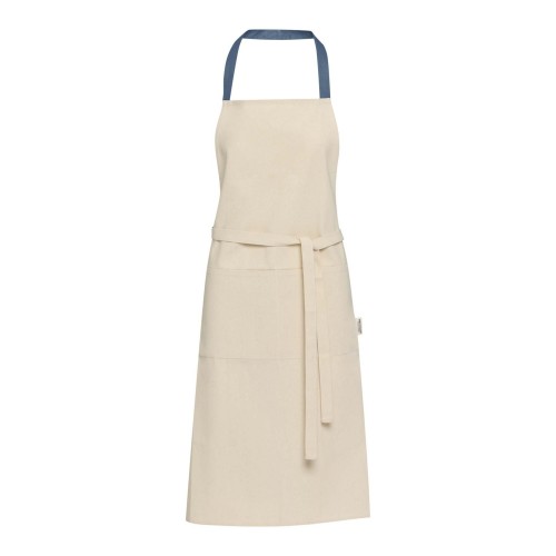 Nia 200 g/m² recycled cotton apron, Ice blue