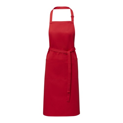 Andrea 240 g/m² apron with adjustable neck strap, Red