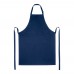 Andrea schort van 240 g/m² met verstelbare nekband, Marineblauw