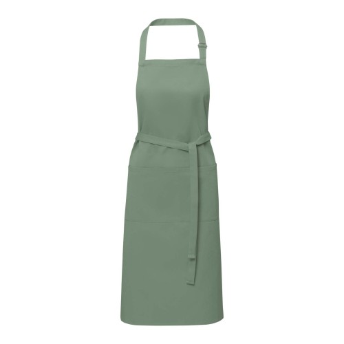 Andrea 240 g/m² apron with adjustable neck strap, Heather green