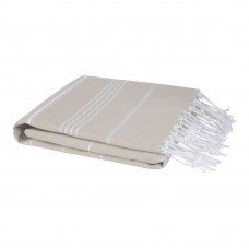 Anna 150 g/m² hammam cotton towel 100x180 cm, Beige