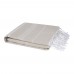 Anna 150 g/m² Hammam Baumwollhandtuch 100 × 180 cm, beige Anna 150 g/m² Hammam Baumwollhandtuch 100 × 180 cm, beige