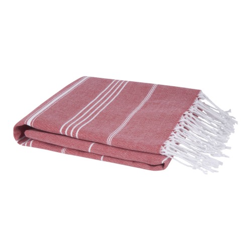 Anna 150 g/m² Hammam Baumwollhandtuch 100 × 180 cm, rot Anna 150 g/m² Hammam Baumwollhandtuch 100 × 180 cm, rot