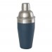 Gaudie Cocktailshaker aus recyceltem Edelstahl, eisblau