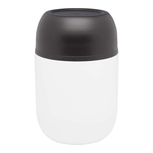 Supo 480 ml dubbelwandige lunchpot van gerecycled roestvrij staal met opvouwbare lepel, Wit