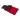 Lucas RPET Sporthandtuch 50 × 100 cm, rot
