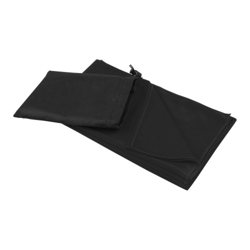 Lucas RPET Sporthandtuch 70 × 140 cm, schwarz