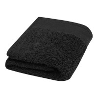 Chloe 550 g/m² cotton towel 30x50 cm, Black