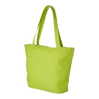 Panama polyester draagtas met rits 20L, Lime