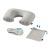 Miami travel set. Grey, Ocean blue
