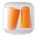 Serenity earplugs with travel case, Orange