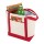 Lighthouse Non Woven Kühltasche 21L. natural, rot