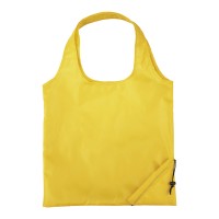 Bungalow opvouwbare polyester boodschappentas 7L, Geel