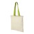 Nevada 100 g/m² Baumwoll Tragetasche 7L. natural, limone