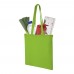 Madras 140 g/m² cotton tote bag 7L, Lime