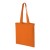 Madras 140 g/m² cotton tote bag 7L, Orange