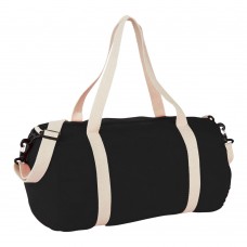 Cochichuate cotton barrel duffel bag 25L, Black