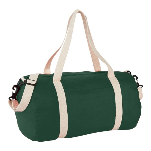 Cochichuate cotton barrel duffel bag 25L, Forest green
