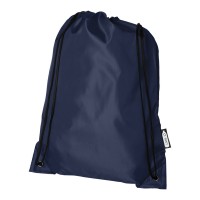 Oriole RPET rugzak met trekkoordsluiting 5L, Marineblauw