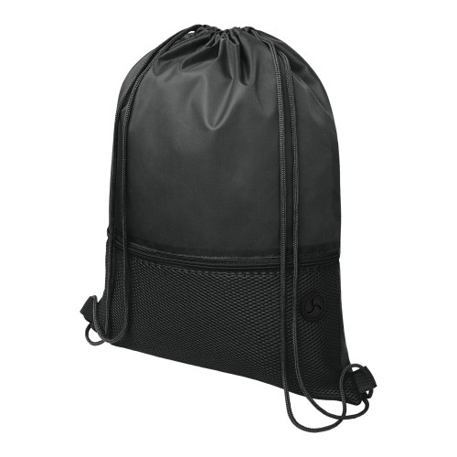 Oriole mesh rugzak met trekkoordsluiting 5L, Zwart
