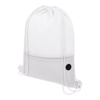 Oriole mesh rugzak met trekkoordsluiting 5L, Wit