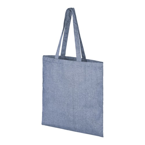 Pheebs 210 g/m² recycelte Tragetasche 7L, heather blau