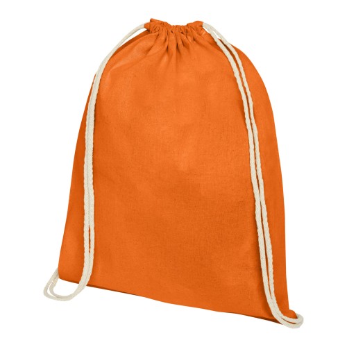 Oregon 140 g/m² Turnbeutel aus Baumwolle 5L, orange Oregon 140 g/m² Turnbeutel aus Baumwolle 5L, orange