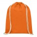 Oregon 140 g/m² Turnbeutel aus Baumwolle 5L, orange Oregon 140 g/m² Turnbeutel aus Baumwolle 5L, orange
