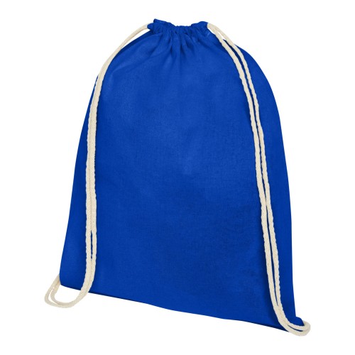 Oregon 140 g/m² Turnbeutel aus Baumwolle 5L, royalblau Oregon 140 g/m² Turnbeutel aus Baumwolle 5L, royalblau