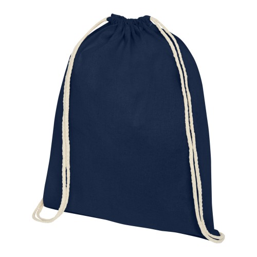 Oregon 140 g/m² Turnbeutel aus Baumwolle 5L, navy Oregon 140 g/m² Turnbeutel aus Baumwolle 5L, navy