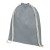 Oregon 140 g/m² cotton drawstring bag 5L, Grey