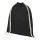 Oregon 140 g/m² Turnbeutel aus Baumwolle 5L, schwarz