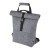 Felta GRS recycled felt roll-top bike bag 13L, Medium grey