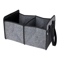 Felta faltbarer Auto-Organizer aus GRS-recyceltem Filz, mittelgrau
