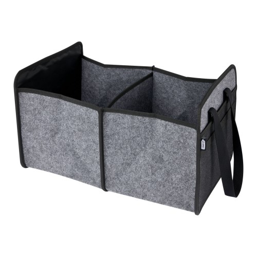 Felta faltbarer Auto-Organizer aus GRS-recyceltem Filz, mittelgrau