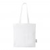 Madras 140 g/m² Baumwoll Tragetasche aus GRS recycelter Baumwolle. 7L, weiss