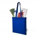 Madras 140 g/m2 GRS recycled cotton tote bag 7L, Royal blue