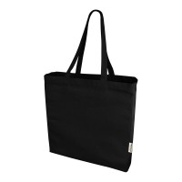Odessa 220 g/m² GRS gerecyclede totebag 13L, Zwart