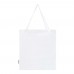 Madras 140 g/m² Baumwoll Tragetasche mit Seitenfalten aus GRS recycelter Baumwolle 12L, weiss