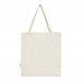Madras 140 g/m² Baumwoll Tragetasche mit Seitenfalten aus GRS recycelter Baumwolle 12L, natur