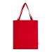 Madras 140 g/m² Baumwoll Tragetasche mit Seitenfalten aus GRS recycelter Baumwolle 12L, rot