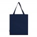 Madras 140 g/m² Baumwoll Tragetasche mit Seitenfalten aus GRS recycelter Baumwolle 12L, navy
