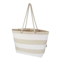 Florida 270 g/m² GRS recycled beach tote bag 18L. Natural, White