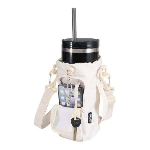 Trip Aware™ recycled travel bottle bag 2L, Off white