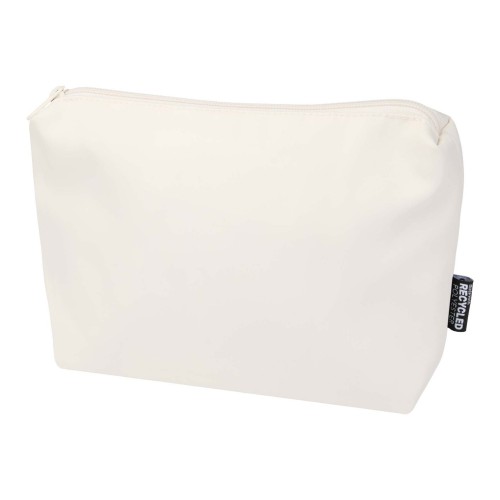 Trip Aware™ recycled travel toiletry pouch 2L, Off white