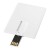 Slim card-shaped 2GB USB flash drive, White