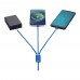 Versatile 5-in-1 charging cable, Royal blue