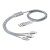 Versatile 5-in-1 charging cable, Silver